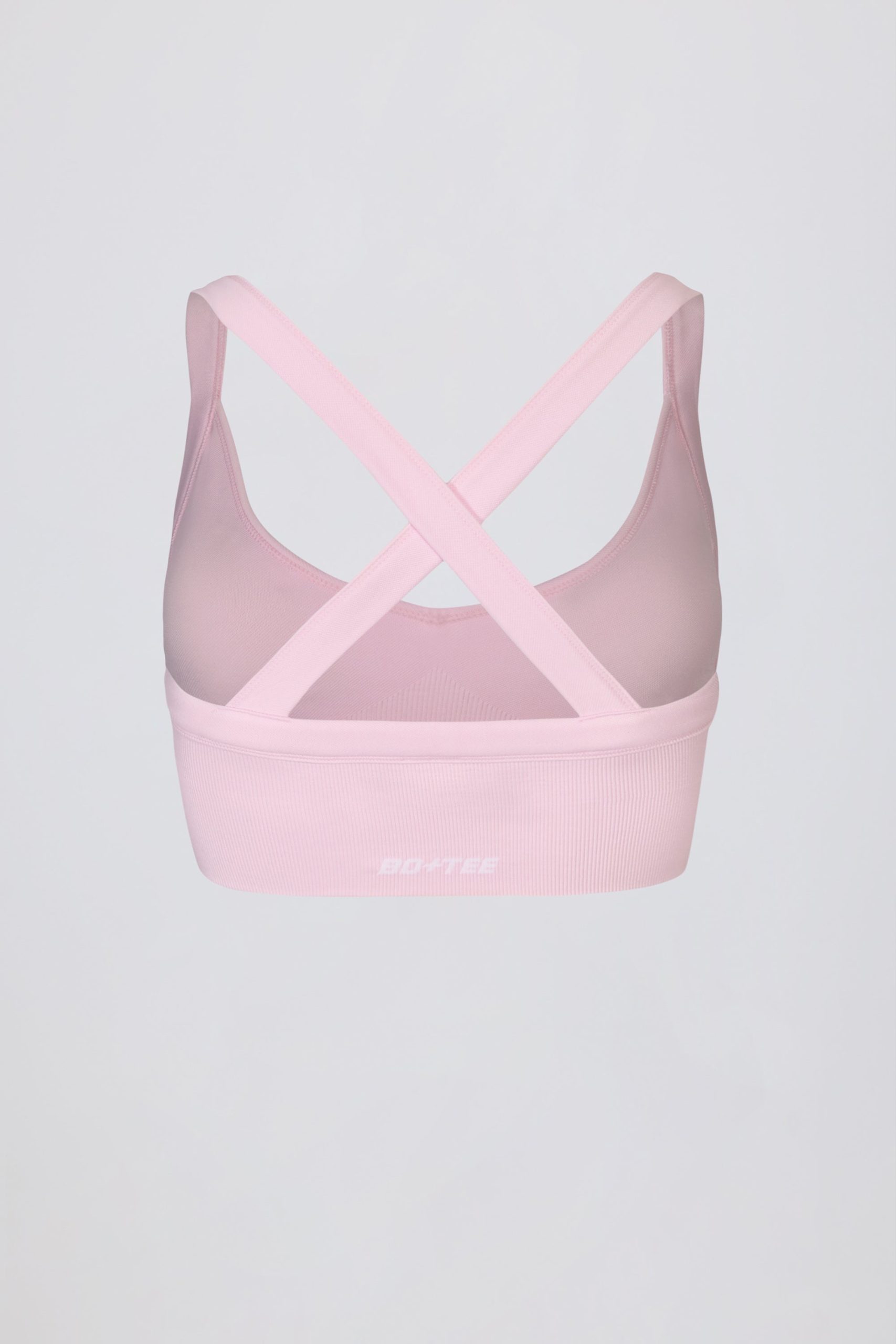 Super Sculpt Seamless Crossback Sports Bra in Powder Pink - Image 4