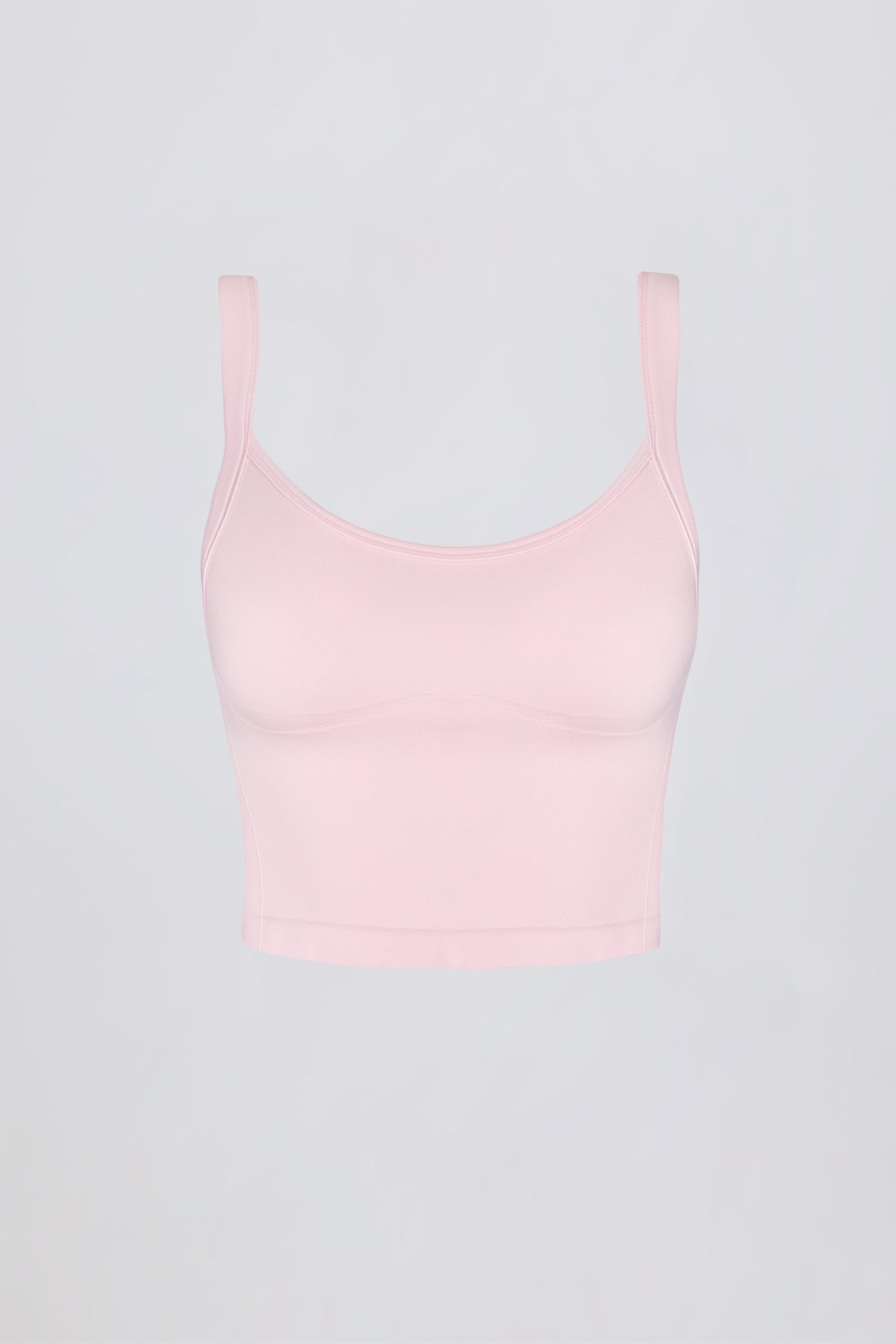 Super Sculpt Seamless Longline Camisole Top in Powder Pink - Image 3
