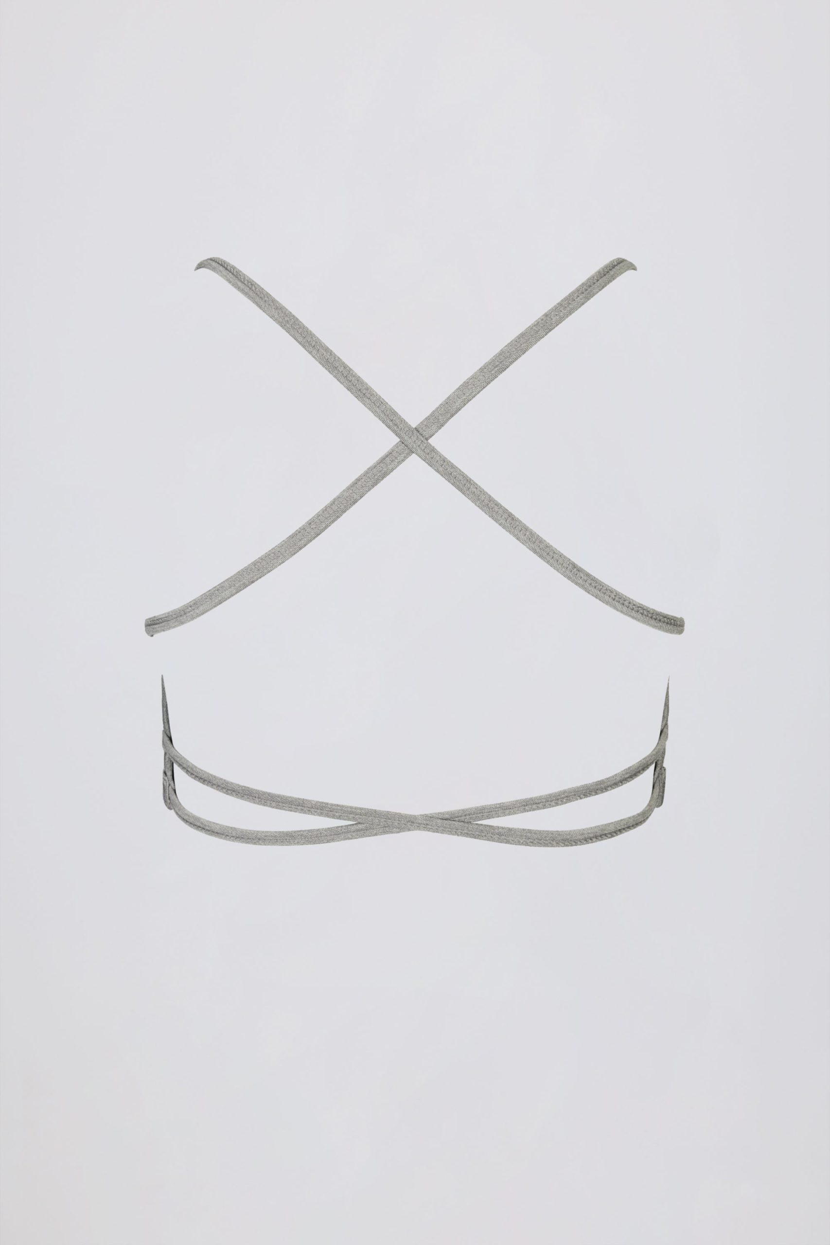 Super Sculpt Seamless Backless Sports Bra in Grey Marl - Image 4