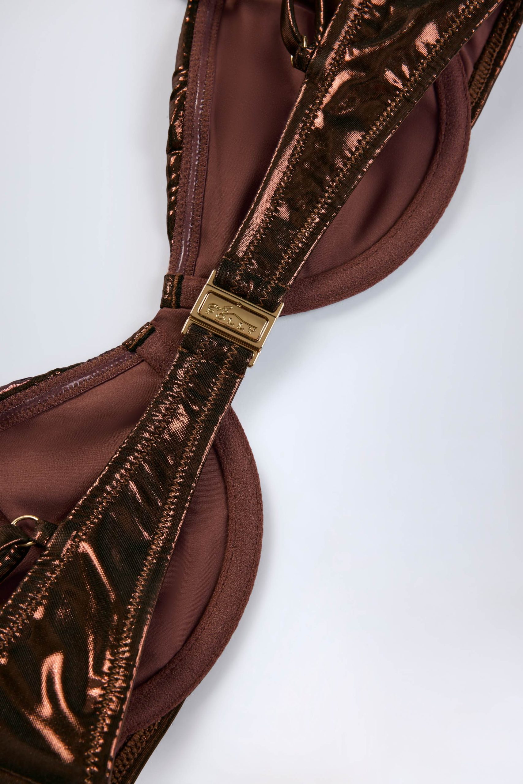 Underwired Bikini Top in Bronze - Image 7