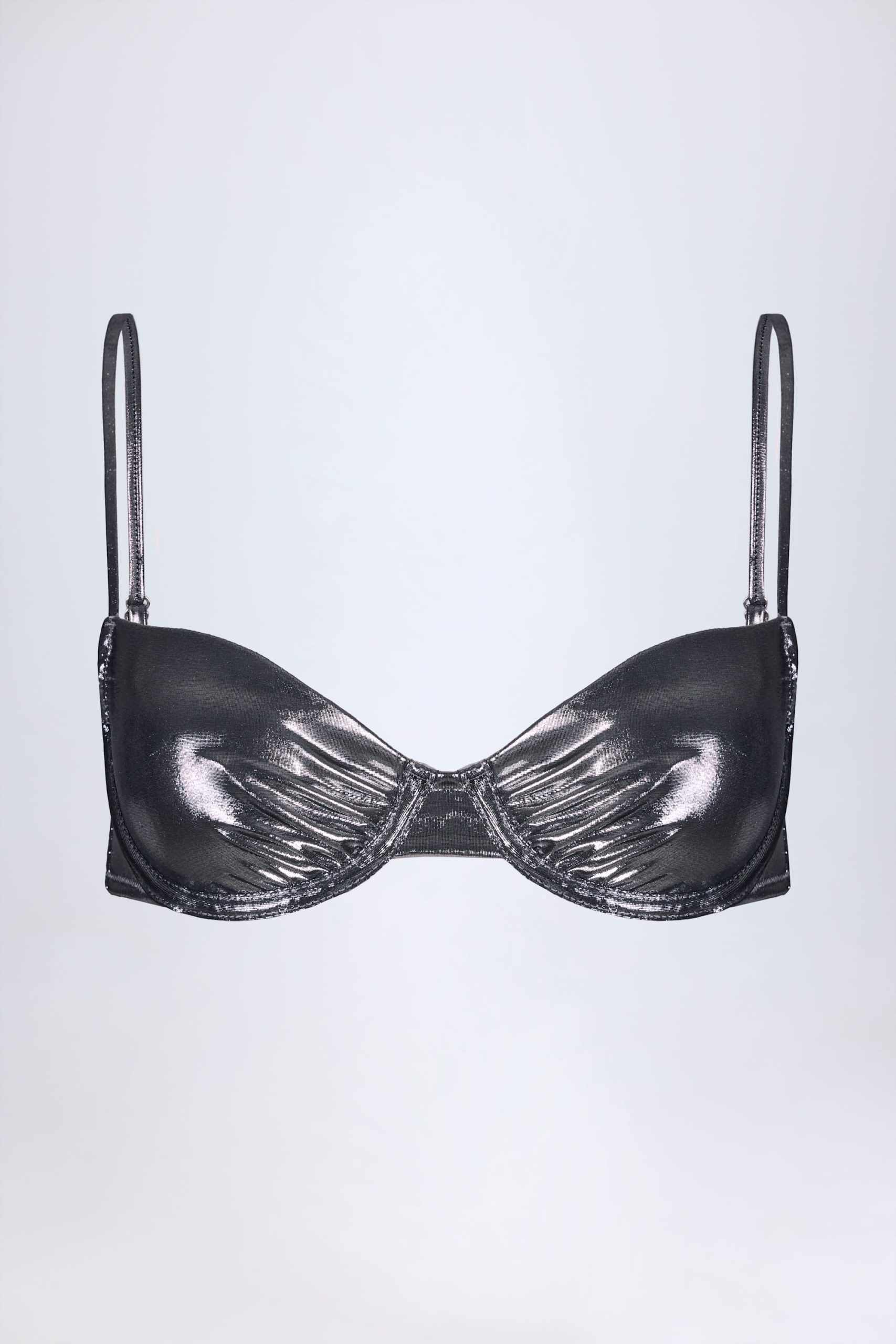 Underwired Bikini Top in Silver - Image 4