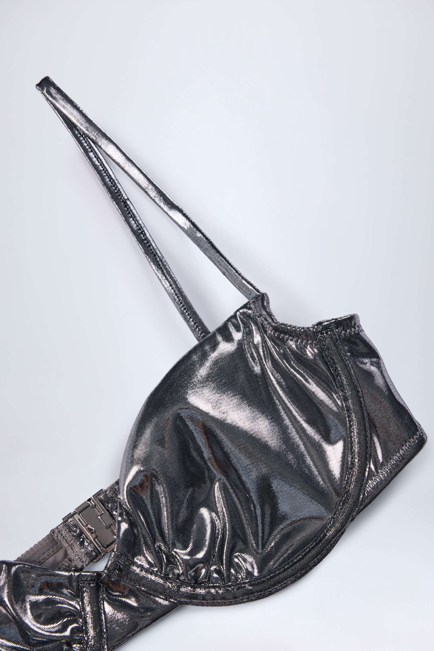 Underwired Bikini Top in Silver - Image 6