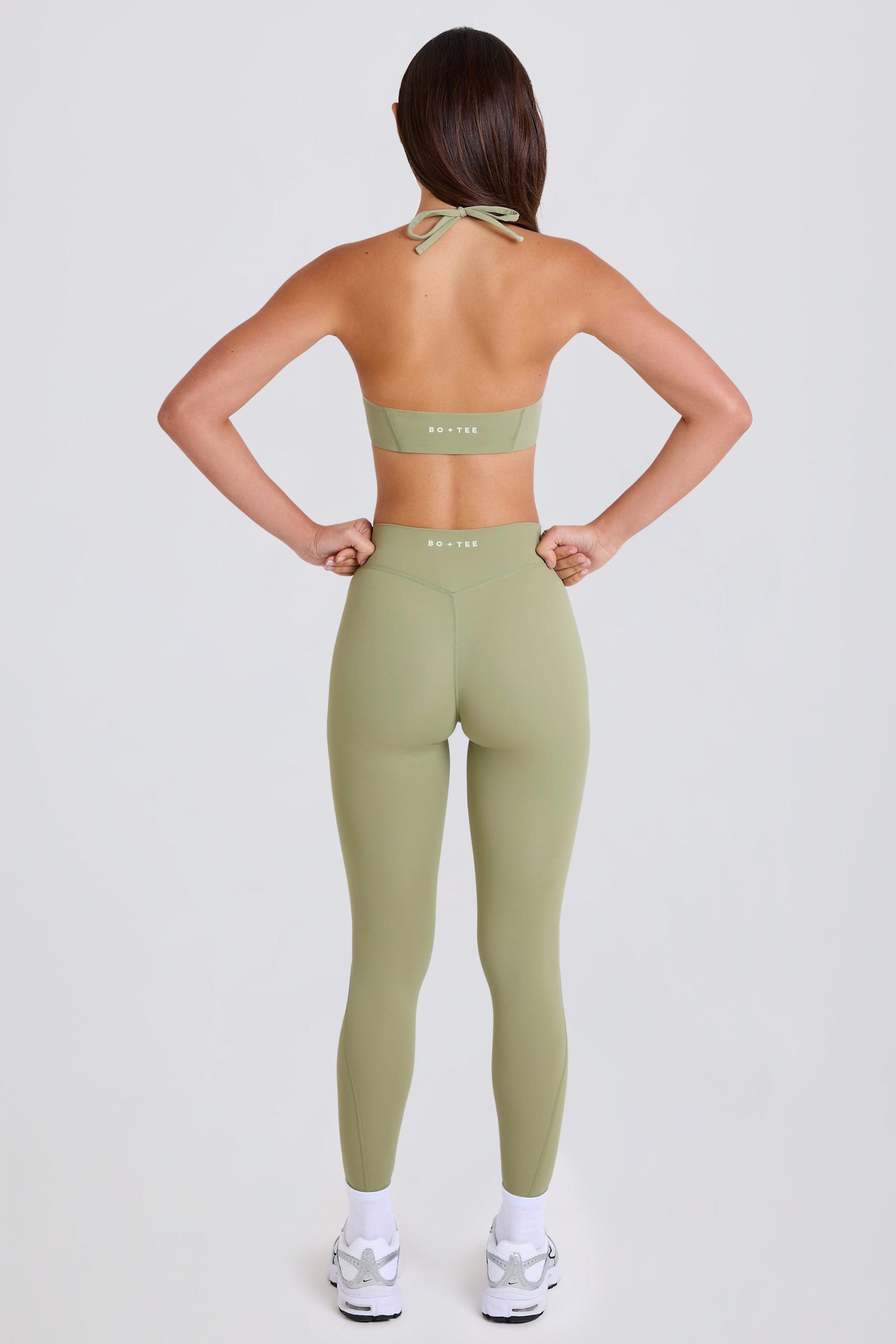 Four-Way Stretch High-Waist Leggings in Matcha - Image 4