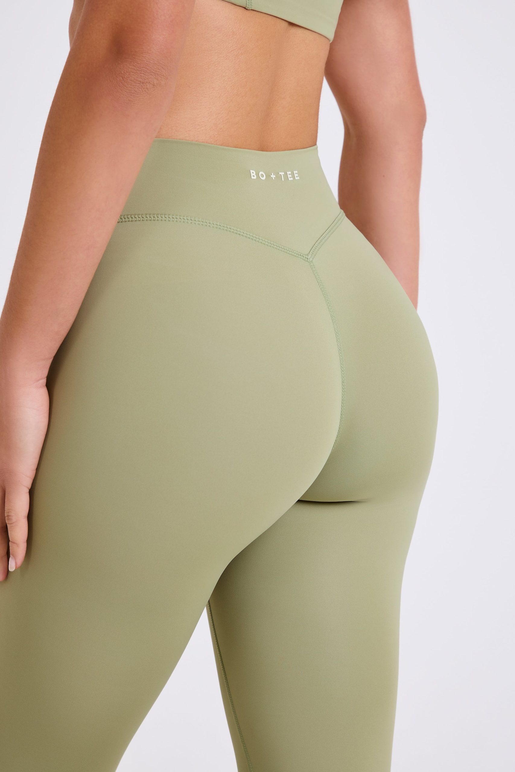 Four-Way Stretch High-Waist Leggings in Matcha - Image 6