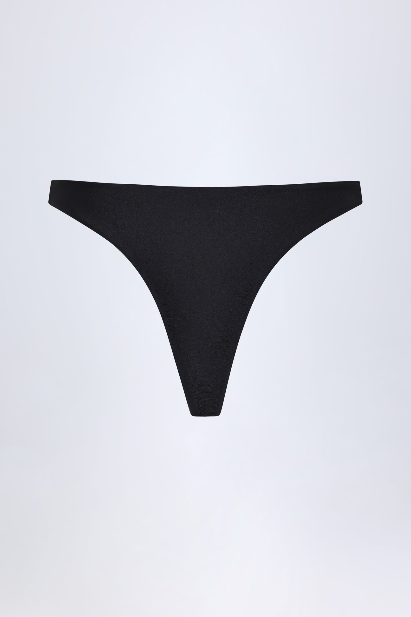 Hardware-Detail Cheeky Bikini Bottoms in Black - Image 4