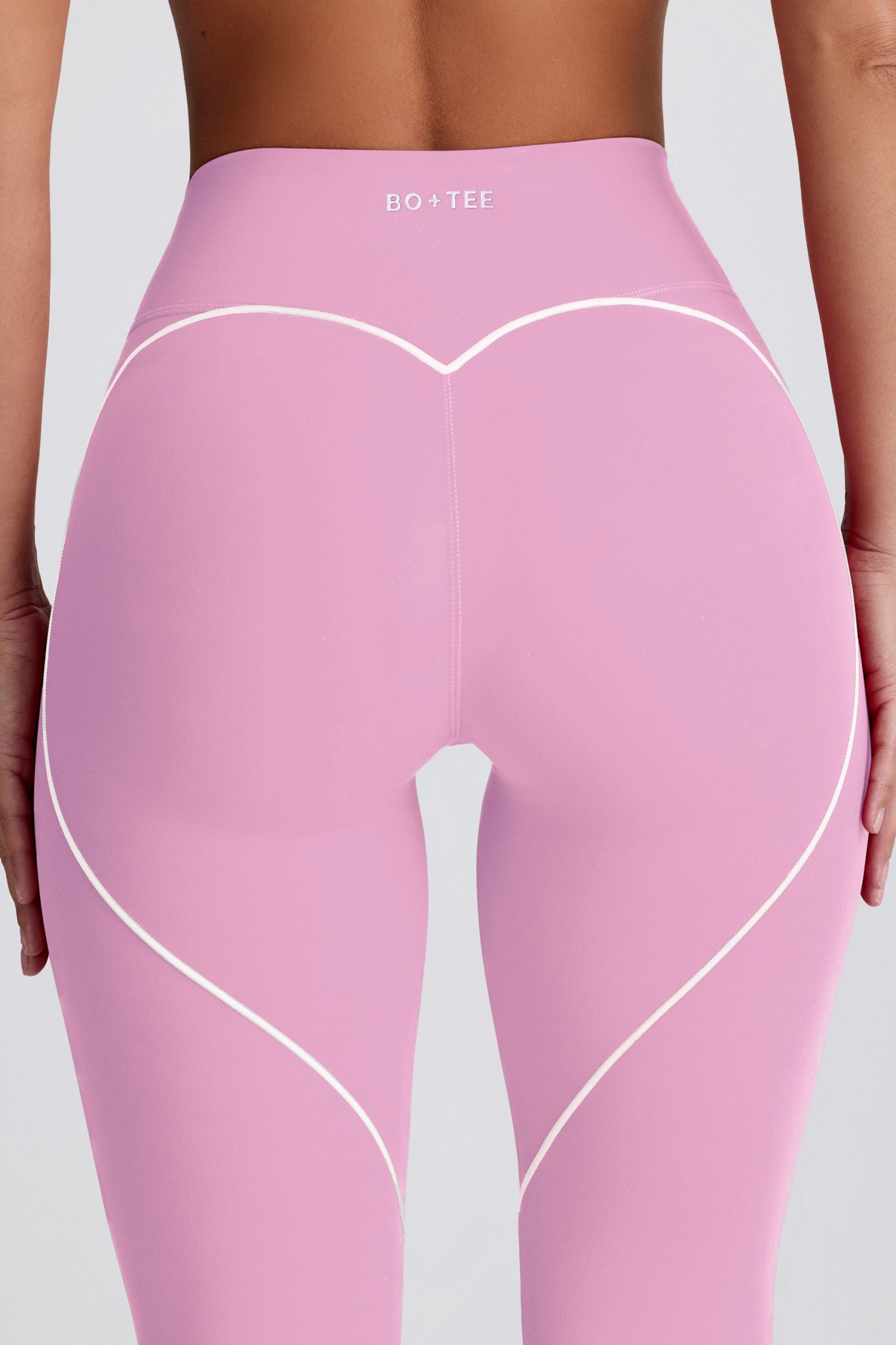 Soft Active Mid-Rise Leggings in Dusty Pink - Image 4