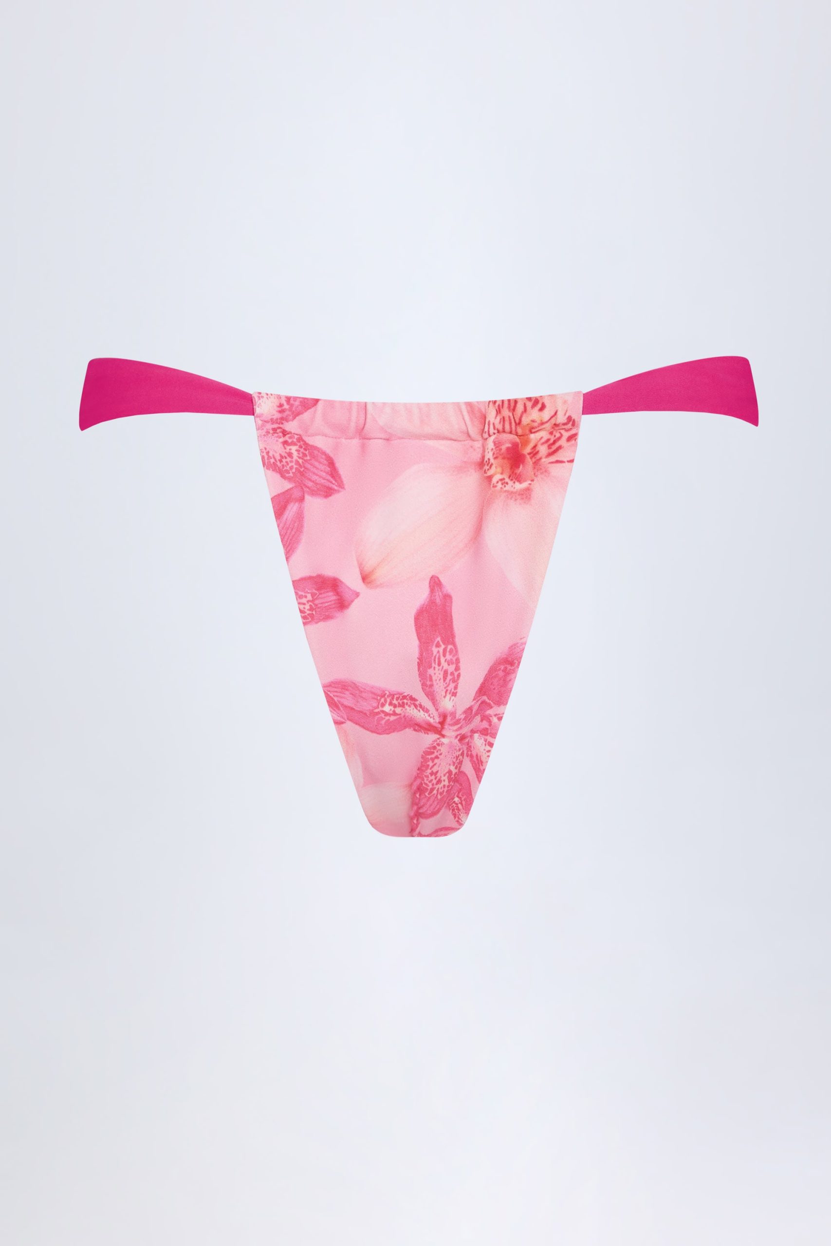 Cheeky Bikini Bottoms in Pink Orchid Print - Image 4