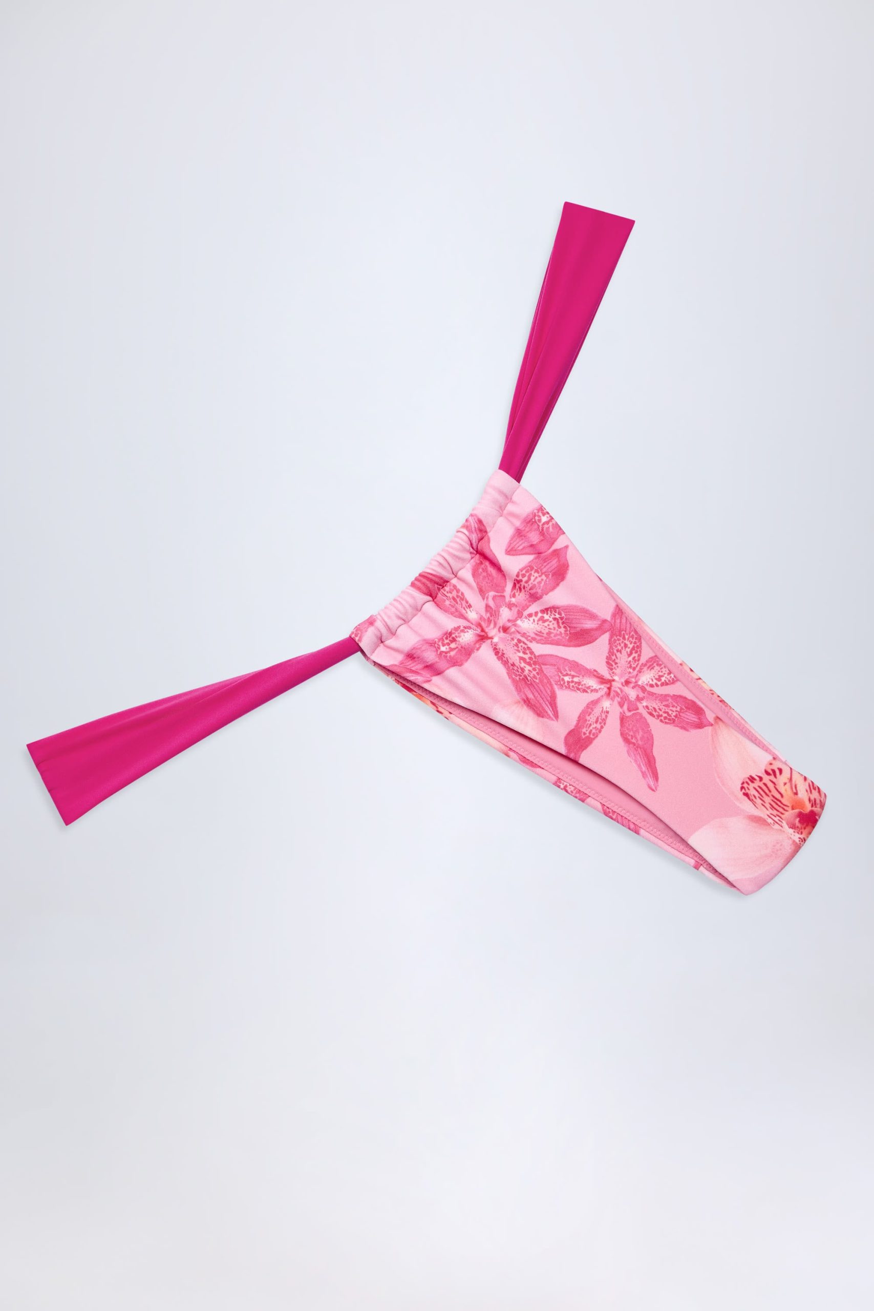 Cheeky Bikini Bottoms in Pink Orchid Print - Image 5