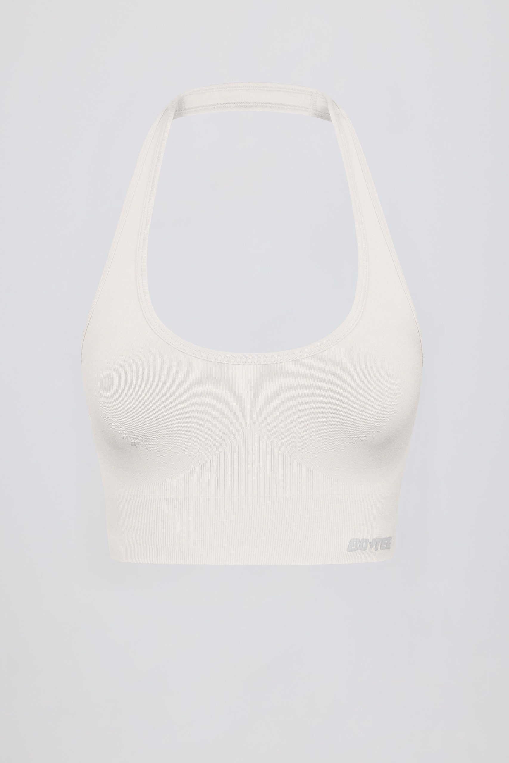 Define Luxe Halterneck Sports Bra in White - Image 7