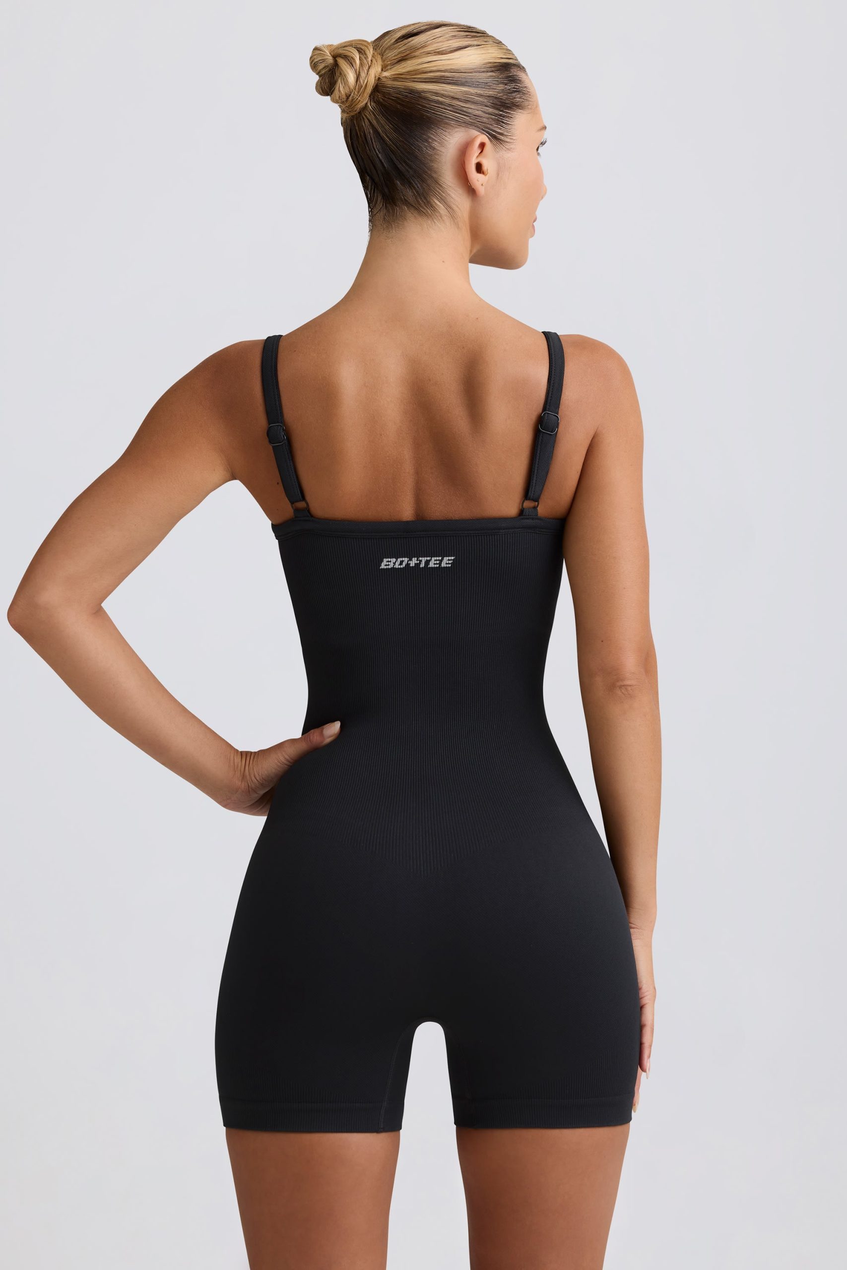 Super Sculpt Seamless Unitard in Black - Image 3