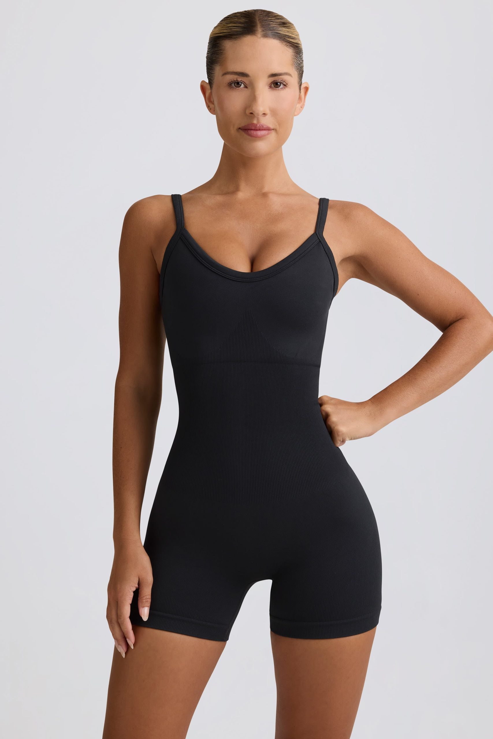 Super Sculpt Seamless Unitard in Black - Image 6