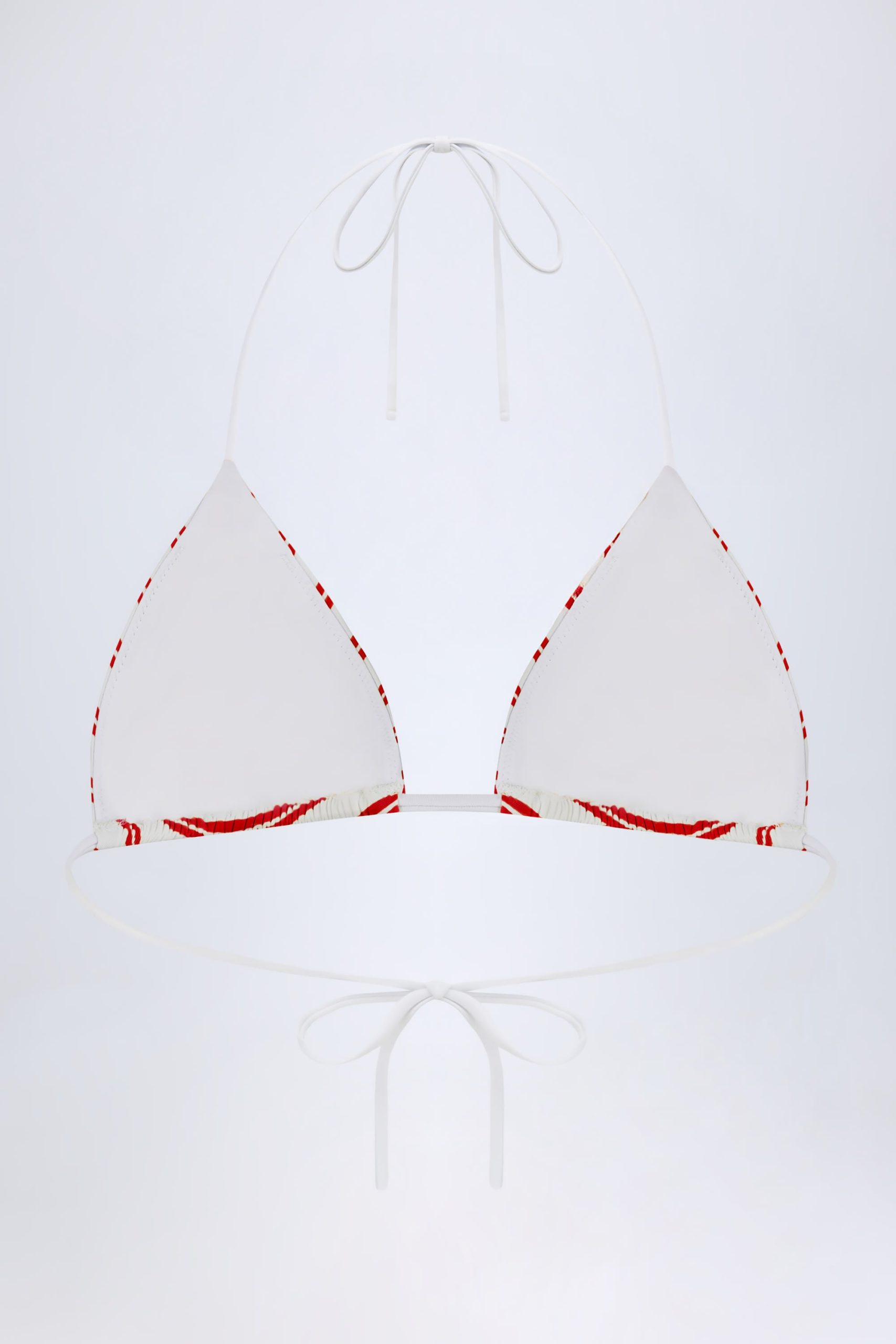 Triangle Bikini Top in Cherry Red - Image 3