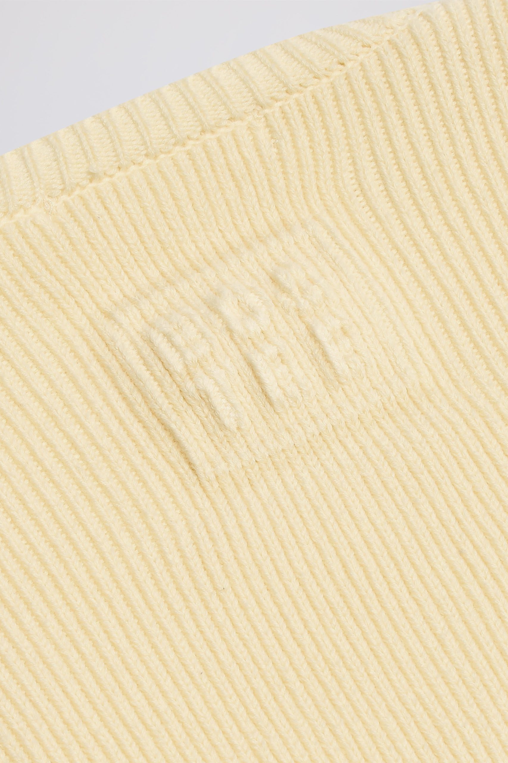 Ribbed-Knit Cropped Shrug in Lemon - Image 3