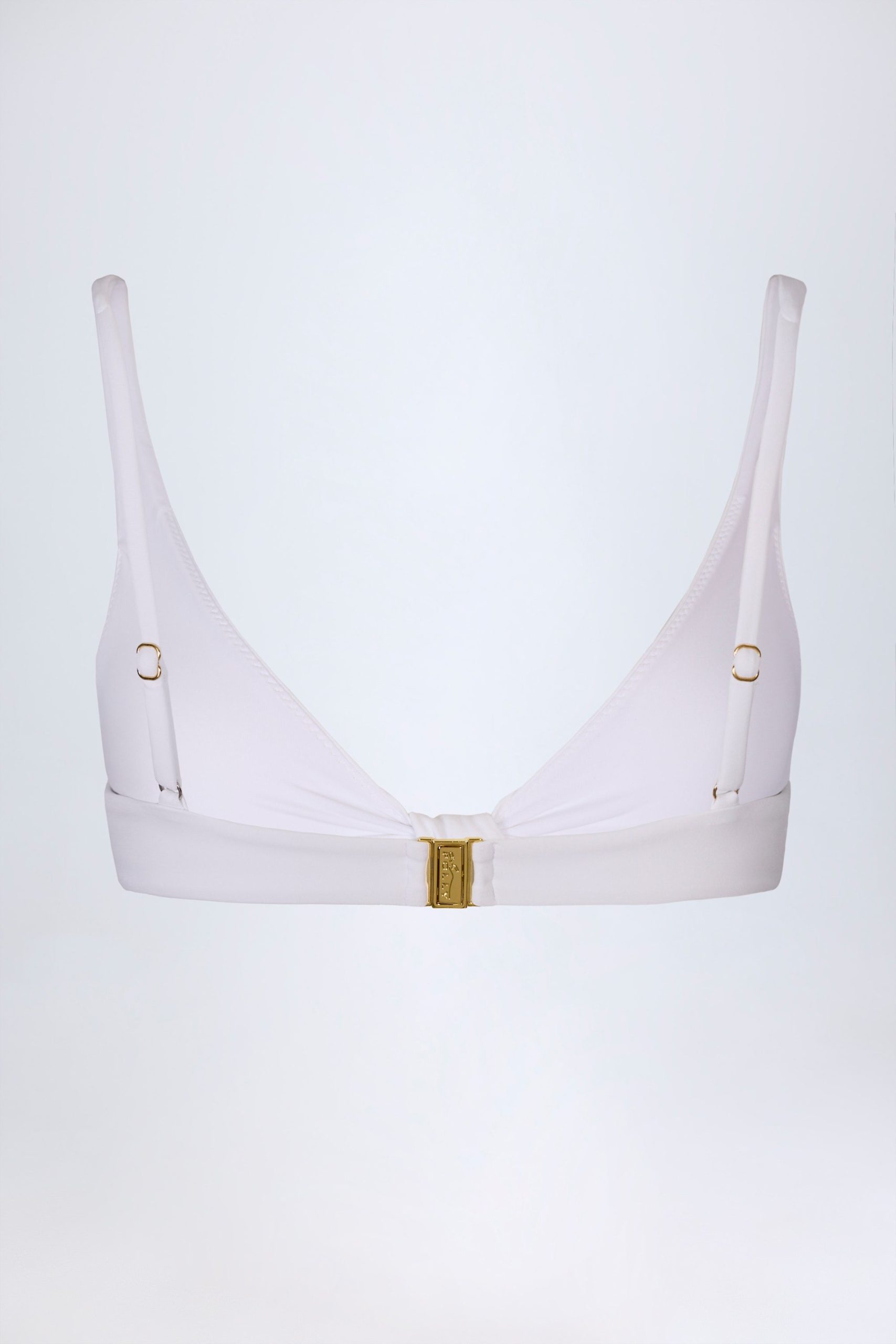 Knot-Detail Bikini Top in White - Image 4
