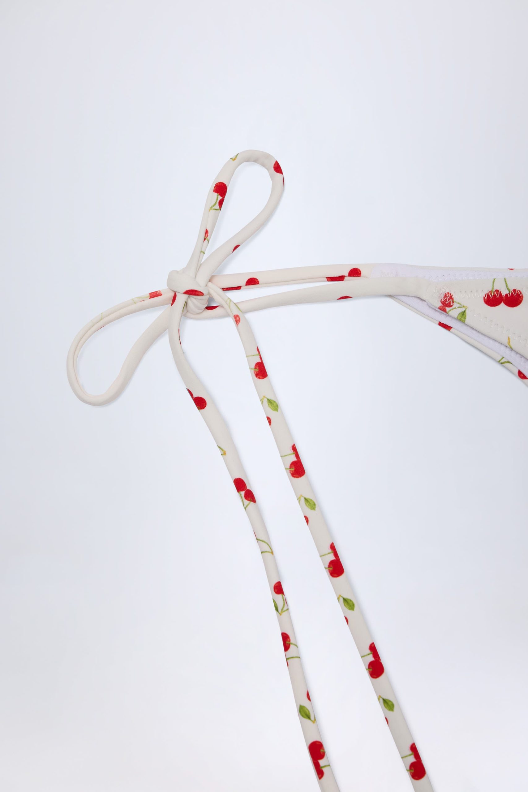 Side-Tie Cheeky Bikini Bottoms in Cherry Print - Image 7
