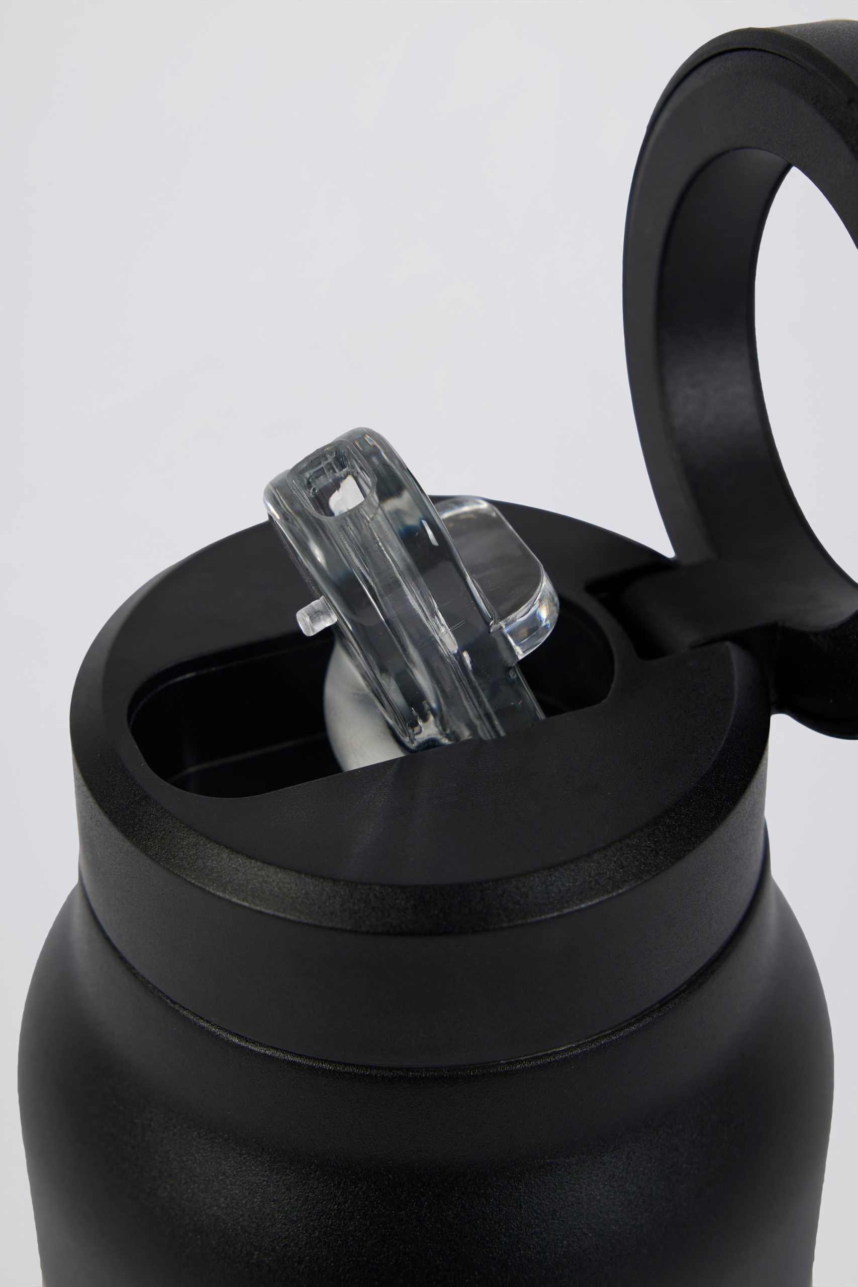 Magnetic Thermos-Insulated Stainless Steel Water Bottle in Black - Image 2