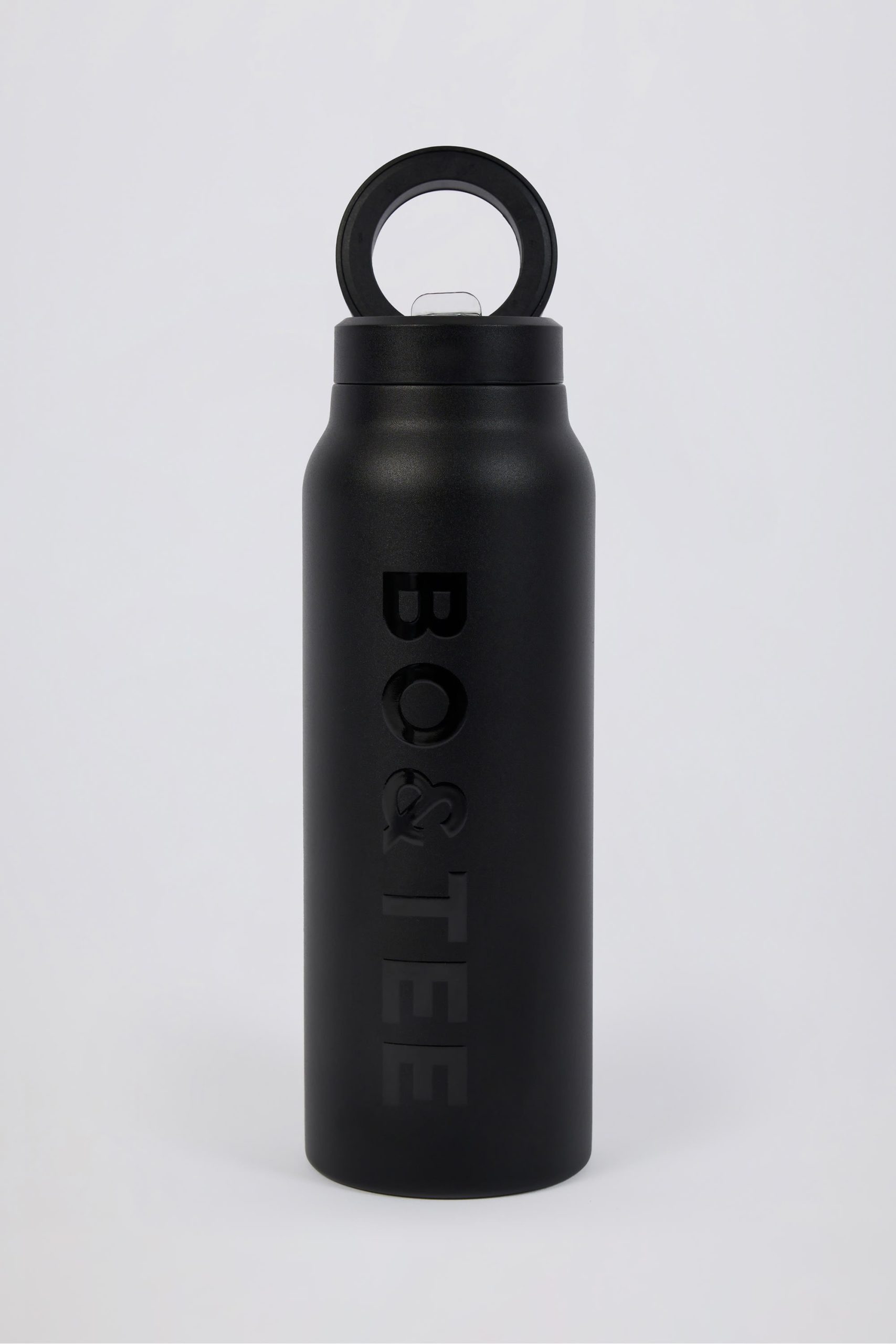 Magnetic Thermos-Insulated Stainless Steel Water Bottle in Black - Image 4