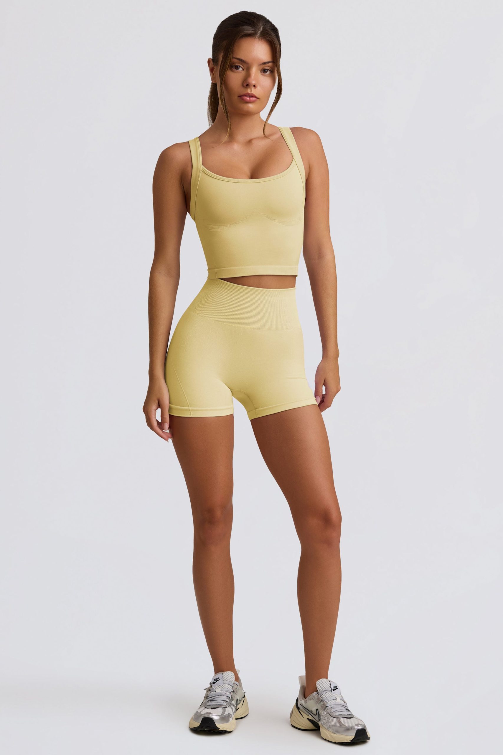 Super Sculpt Seamless Longline Camisole Top in Butter Yellow - Image 7