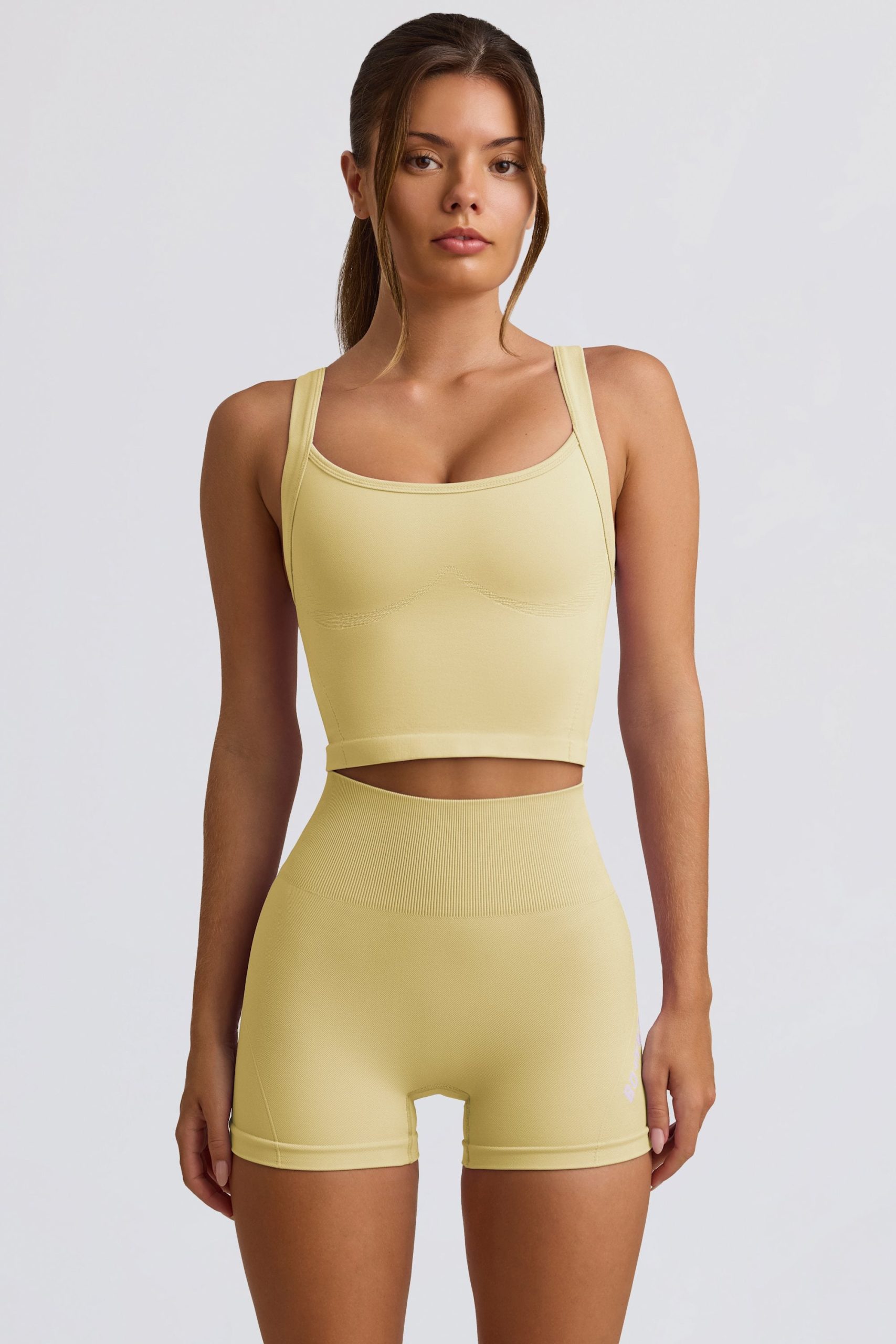 Super Sculpt Seamless Longline Camisole Top in Butter Yellow - Image 8