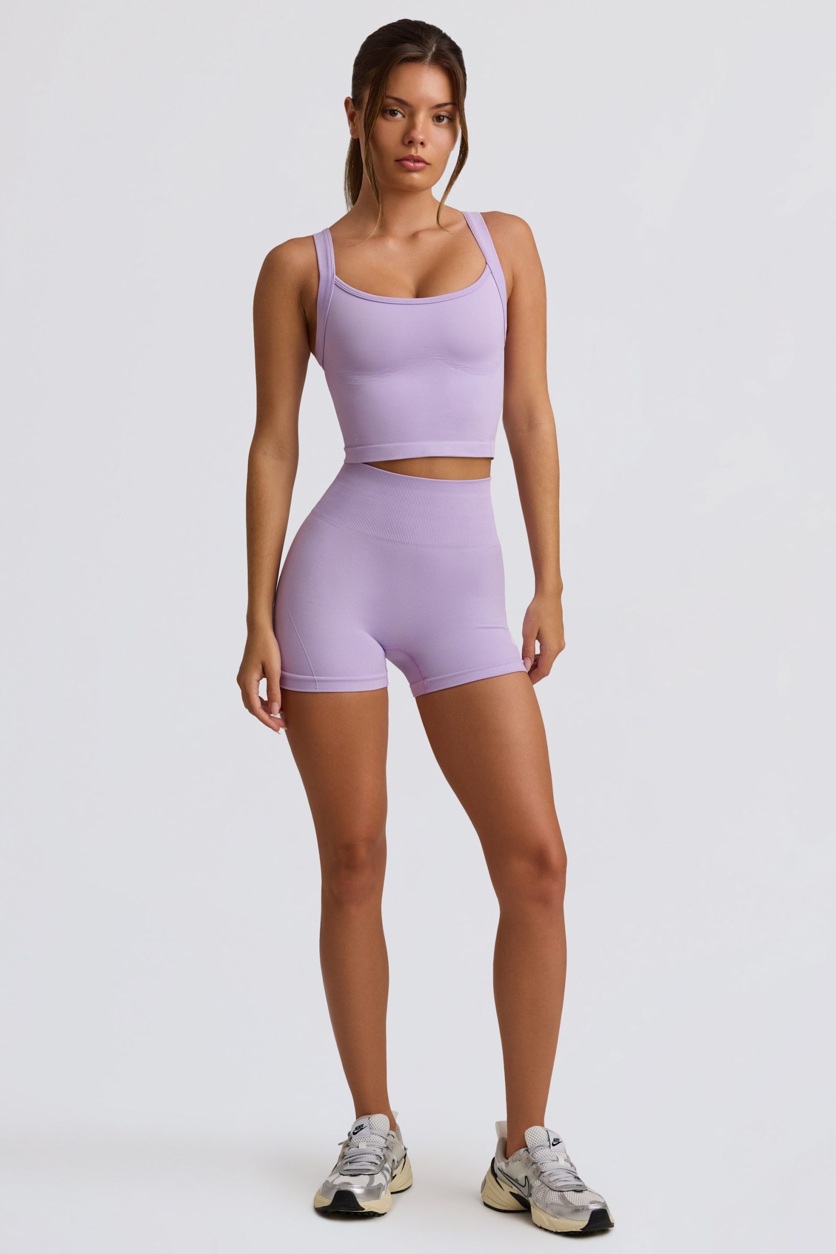 Super Sculpt Seamless Longline Camisole Top in Soft Lilac - Image 6